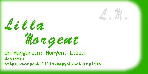 lilla morgent business card